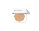 Presuotas mineralinis makiažo pagrindas ir presuotos pudros dėklas